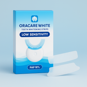 Oracare White Teeth Whitening Strips – Low Sensitivity